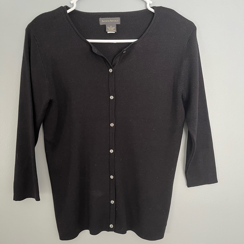 Banana Republic Cardigan Sweater 3/4 Sleeve